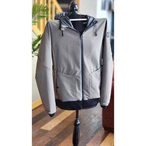 Sustain Homicreations Jackets TheHood Sz Lg Khaki Green Zip Up Hooded Face Cover